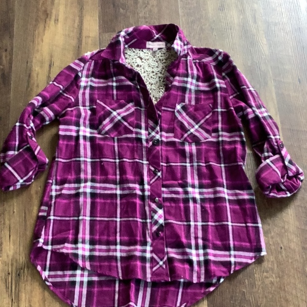 Sequin Hearts Flannel